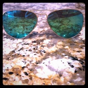 Unisex Ray Ban Mirrored Aviators